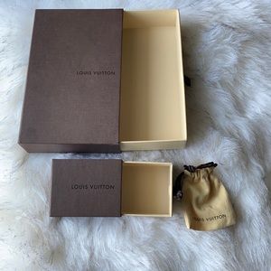 Louis Vuitton boxes and small dust bag